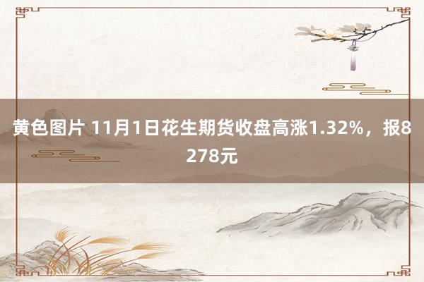 黄色图片 11月1日花生期货收盘高涨1.32%，报8278元