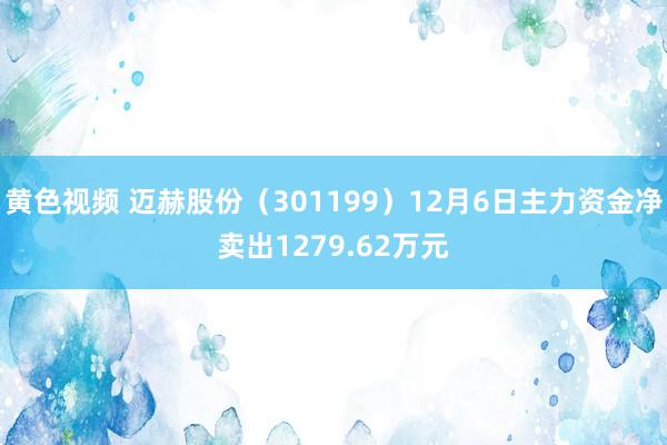 黄色视频 迈赫股份（301199）12月6日主力资金净卖出1279.62万元