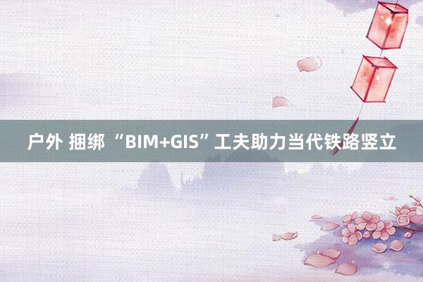 户外 捆绑 “BIM+GIS”工夫助力当代铁路竖立