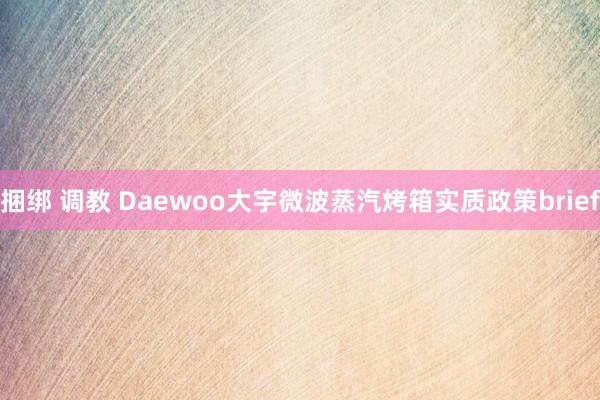 捆绑 调教 Daewoo大宇微波蒸汽烤箱实质政策brief