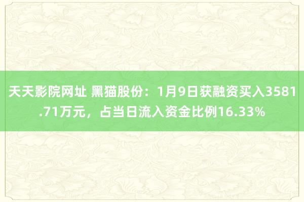 天天影院网址 黑猫股份：1月9日获融资买入3581.71万元